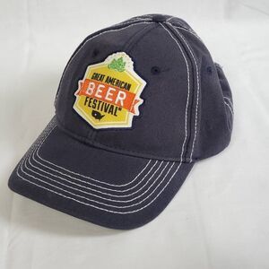 Great American Beer Festival Hat Brewers 2012 Navy Blue Adjustable Cotton Cap Cr
